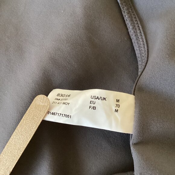 Sweet Nothings Round Neck Gray Color Cap Sleeve  Shapeware Top Size M NWOT - Picture 4 of 8